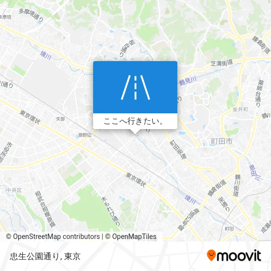 忠生公園通り地図