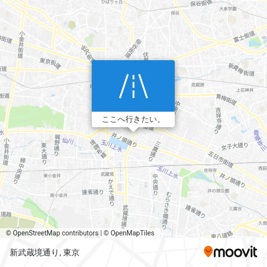 新武蔵境通り地図