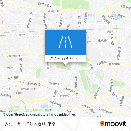 みたま堂・壁墓地通り地図