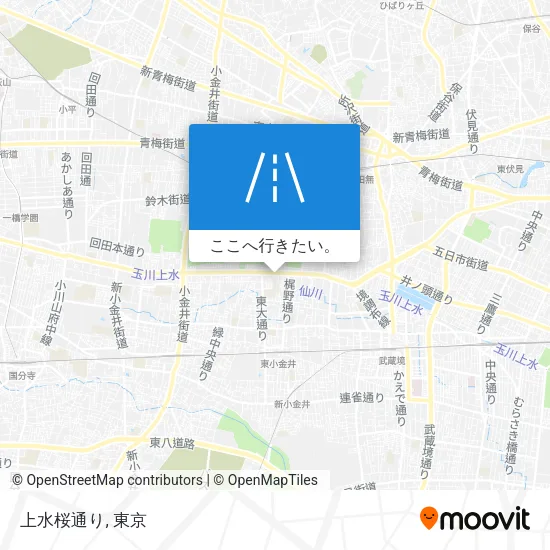 上水桜通り地図