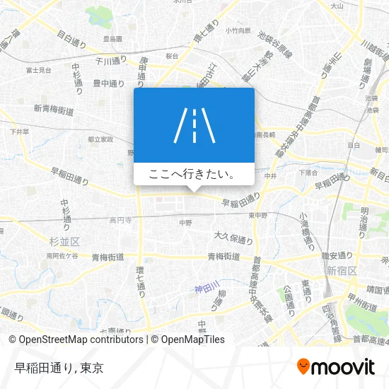 早稲田通り地図