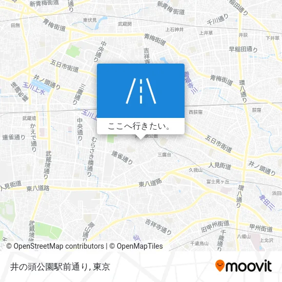 井の頭公園駅前通り地図
