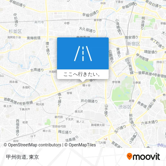 甲州街道地図