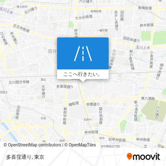 多喜窪通り地図