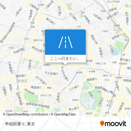 早稲田通り地図