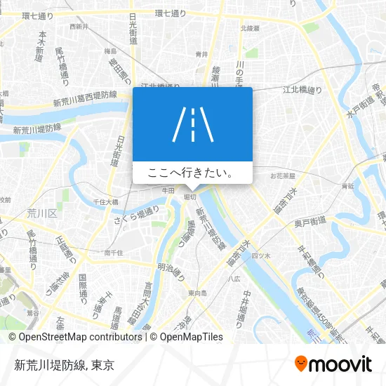 新荒川堤防線地図