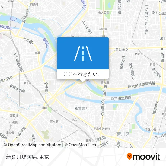 新荒川堤防線地図