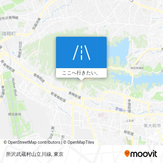 所沢武蔵村山立川線地図