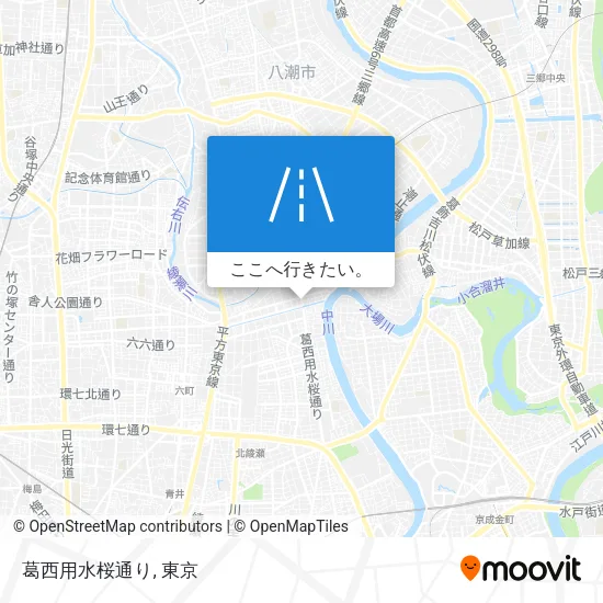 葛西用水桜通り地図