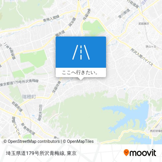 埼玉県道179号所沢青梅線地図