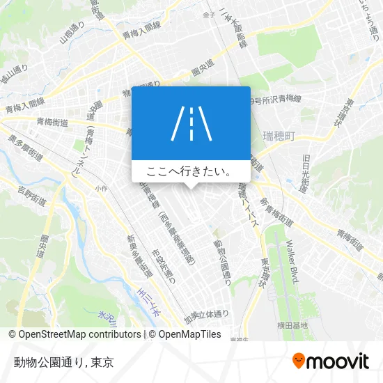 動物公園通り地図