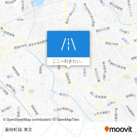 蕨桜町線地図