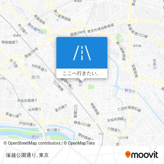 塚越公園通り地図