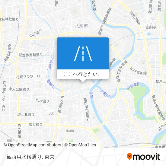 葛西用水桜通り地図
