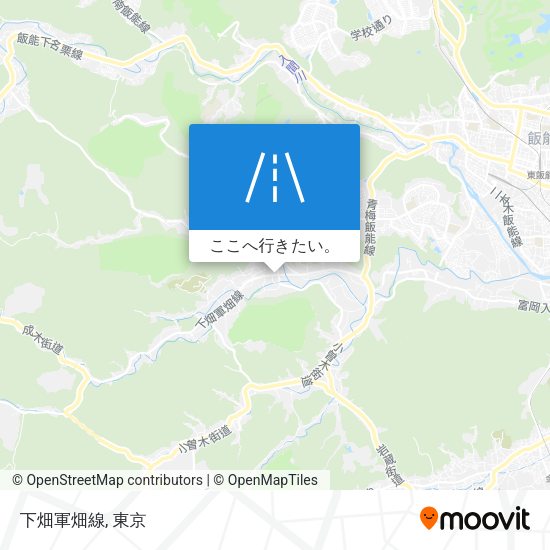 下畑軍畑線地図
