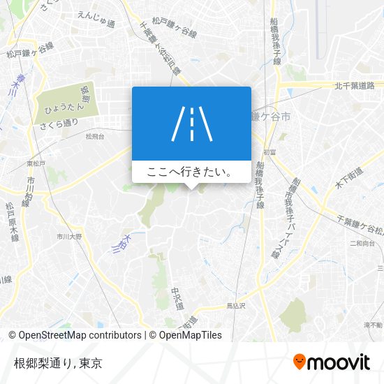 根郷梨通り地図