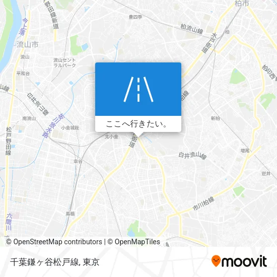 千葉鎌ヶ谷松戸線地図
