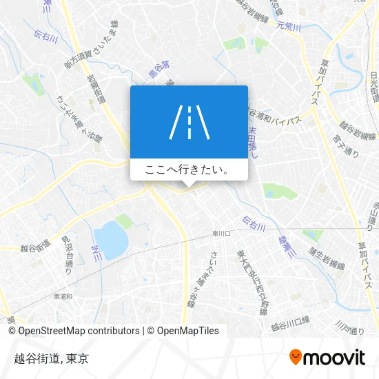 越谷街道地図