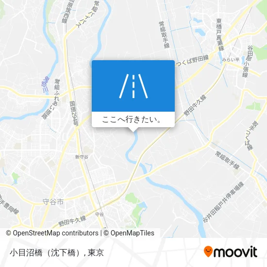 小目沼橋（沈下橋）地図