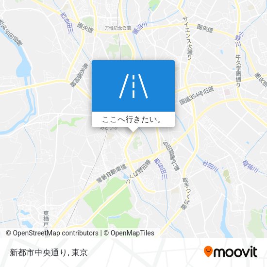 新都市中央通り地図