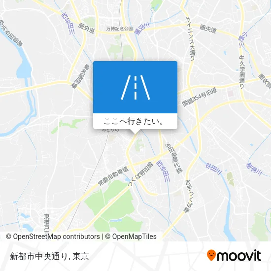 新都市中央通り地図