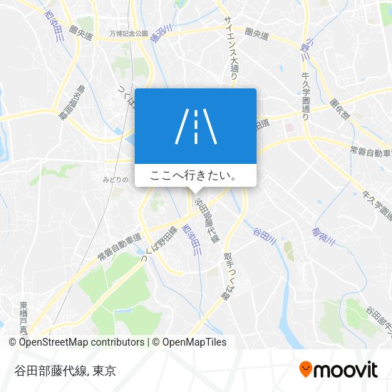 谷田部藤代線地図