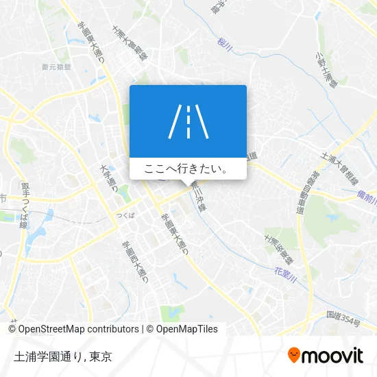 土浦学園通り地図