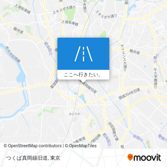 つくば真岡線旧道地図
