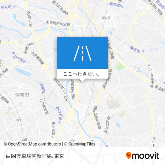 白岡停車場南新宿線地図