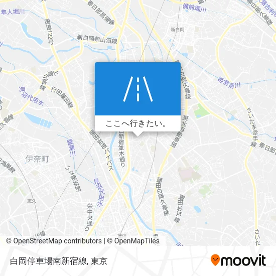 白岡停車場南新宿線地図