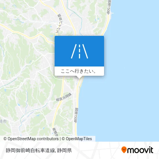 静岡御前崎自転車道線地図