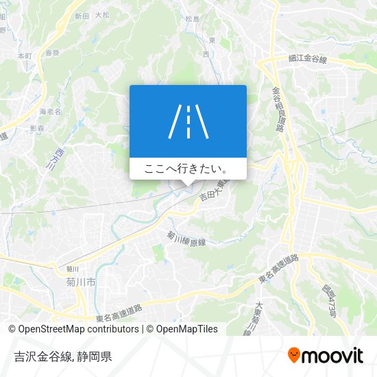 吉沢金谷線地図