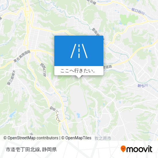 市道壱丁田北線地図