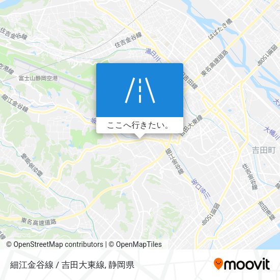 細江金谷線 / 吉田大東線地図