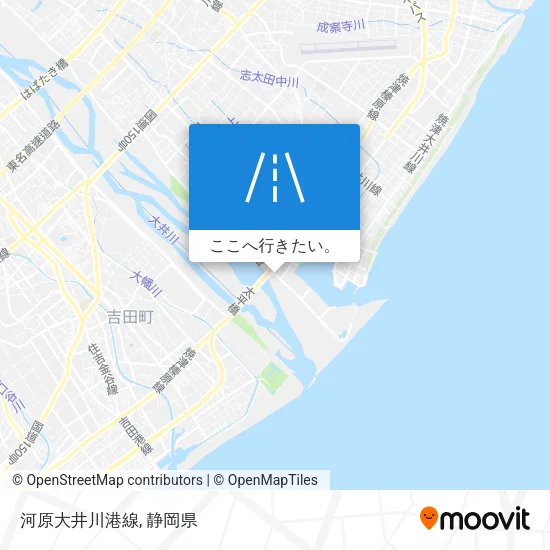 河原大井川港線地図