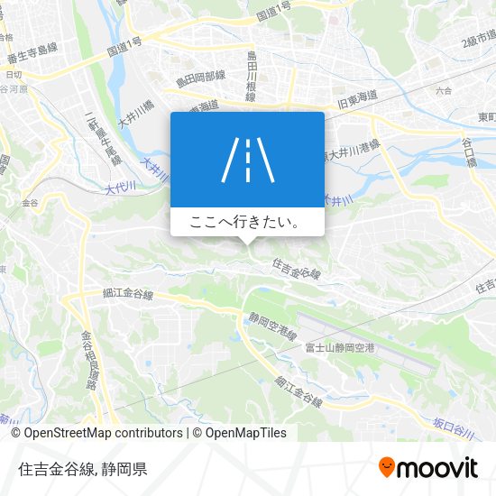 住吉金谷線地図
