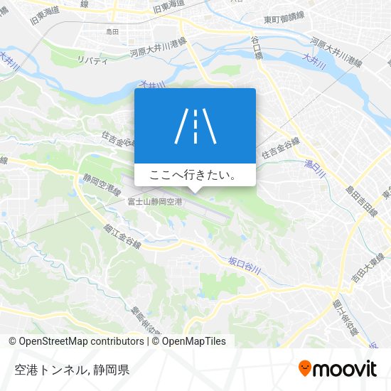 空港トンネル地図