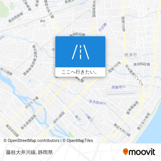 藤枝大井川線地図