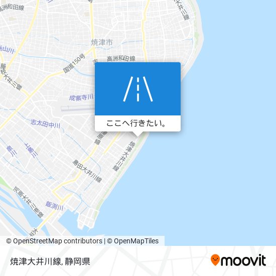 焼津大井川線地図