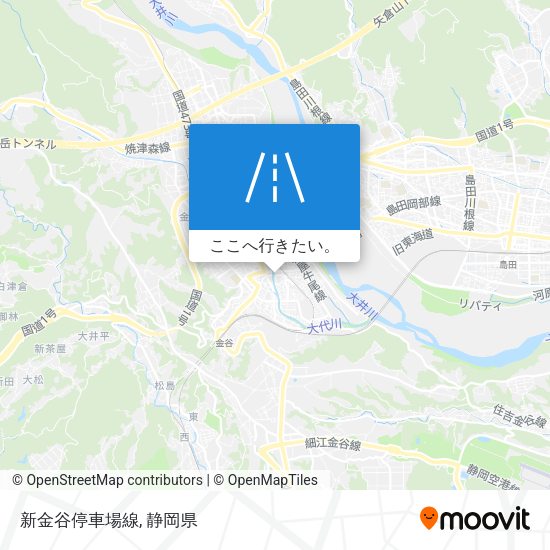 新金谷停車場線地図