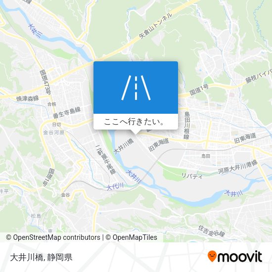 大井川橋地図