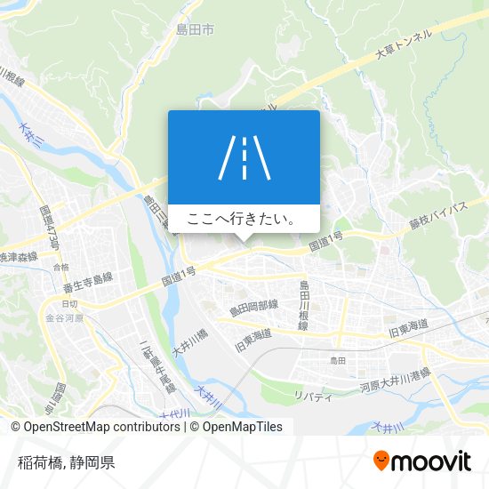 稲荷橋地図