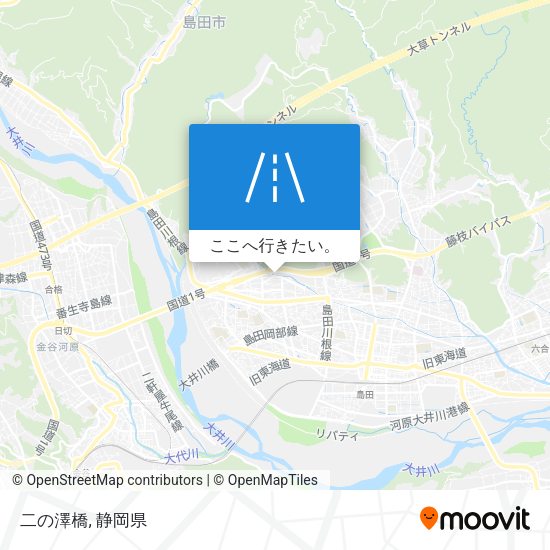 二の澤橋地図