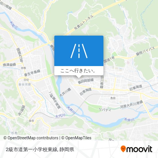2級市道第一小学校東線地図