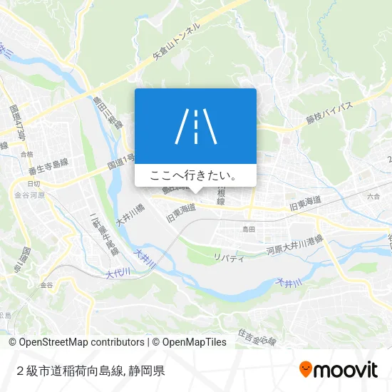 ２級市道稲荷向島線地図