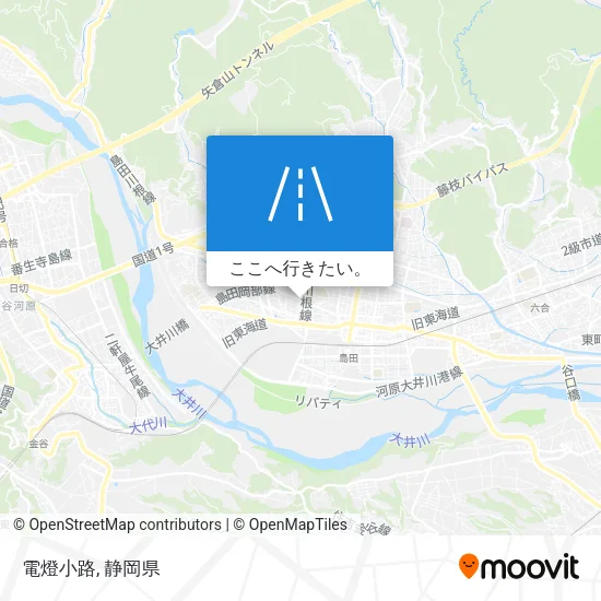 電燈小路地図