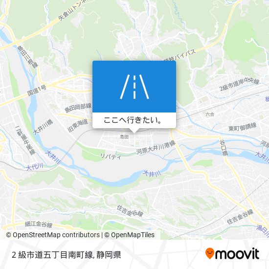 ２級市道五丁目南町線地図