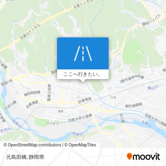 元島田橋地図
