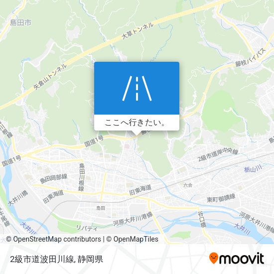 2級市道波田川線地図