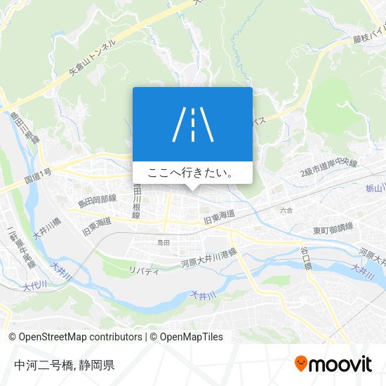 中河二号橋地図